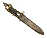 G3 Bayonet w/Scabbard, 12 Groove, Recessed Cut - Fair