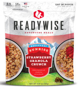 ReadyWise Outdoor Food Kit Sunrise Strawberry Granola Crunch Breakfast Entree
