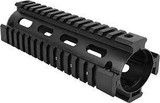 Aim Sports MT021 M4 Carbine Length Quad Rail AR-15,M16,M4 Black Hard Coat Anodized Aluminum 6.60