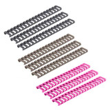 Low-Profile Ladder Rail Covers (Dark Earth, Olive Drab Green, Pink) - 9-Pack