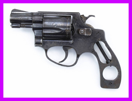 S&W 36, .38 SPECIAL 2 BARREL FIXED SIGHTS ROUND BUTT BLUED9539