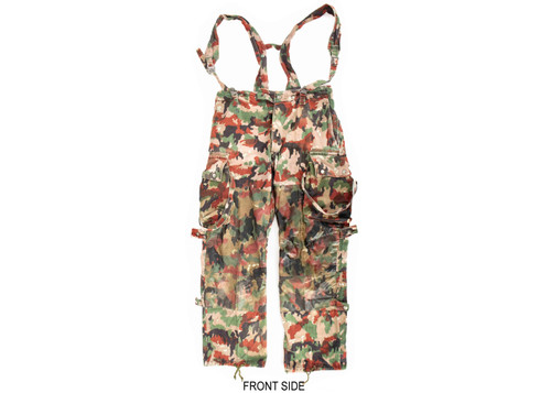 Swiss M70 Camo Field Pants with Suspenders - Med Used