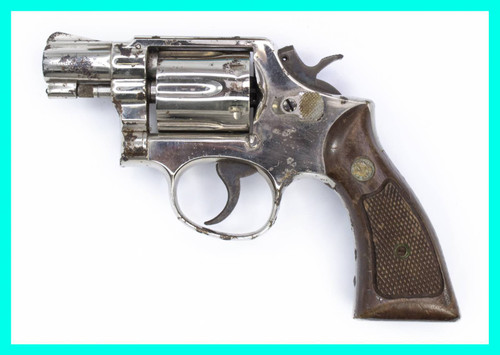 S&W 10-5 Revolver, .38 Special, 2 Barrel, Fixed Sight, Nickel4916