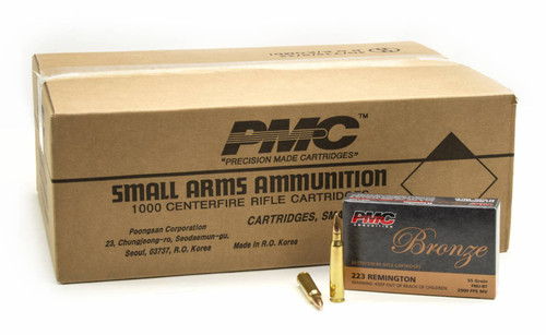 PMC Bronze .223 Remington FMJ-BT 55gr 1000 Rounds