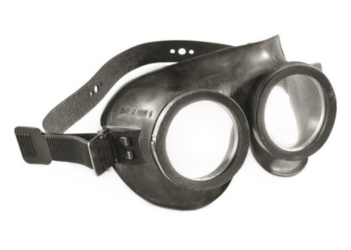German Black Rubber Goggles - Like New