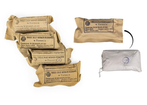 Polish Army-issued Unopened Bandages - 5 Pack