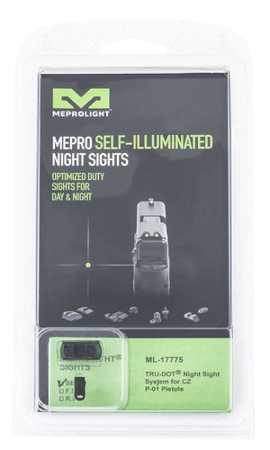 MEPROLIGHT NIGHT SIGHT SET GREEN CZ P01 FIXED SET