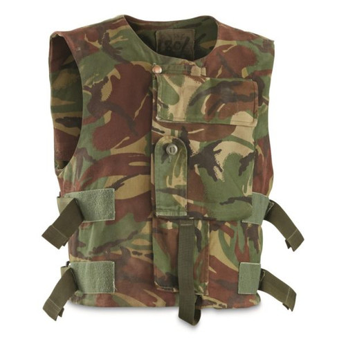 BRITISH DPM CAMO FLAK VEST COVER USED