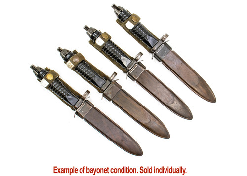 G3 Bayonet w/Scabbard, 12 Groove, Recessed Cut - Fair - B Grade