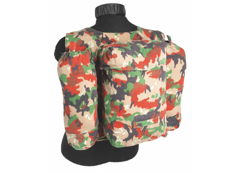 SWISS M70 CAMO RUCKSACK W/STRAPS - USED