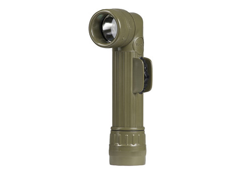 French Olive Drab TL 122D Anglehead Flashlight - Like New