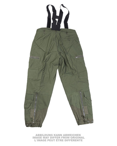 Swedish M90 OD Lined Tanker Pants w/Suspenders - XXLarge - Like New Swedish M90 OD Lined Tanker Pants w/Suspenders - XXLarge - Like New