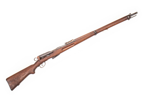 Swiss G1911 7.5x55mm Straight Pull Rifle 30.79" Barrel -  Matching Serial Number, Fair Condition, Charging Handle Knob Cracked/Broken - C&R Eligible