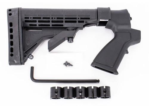 Phoenix Technology MTS750B Field Series 6-Position Stock — Mossberg 500/590/835 & Maverick 88 (12-Ga), Black