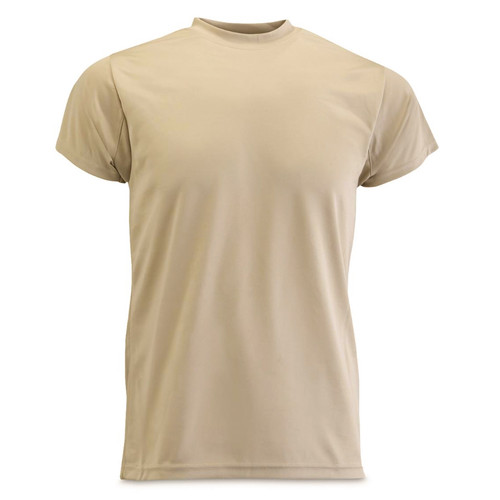 US Sand Spandex/Poly Compression T-Shirt - Small