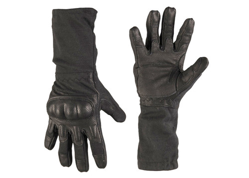 MIL-TEC® Black Long FR Action Gloves