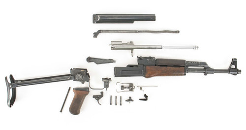 Polish Circle 11 KBK wz. 1959 Underfolder Stock Milled AK Parts Kit with Original Barrel & Matching Numbers #15193