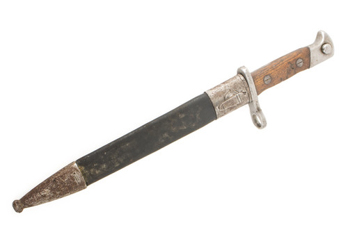 Spanish M1893 Mauser Bayonet with Leather Scabbard