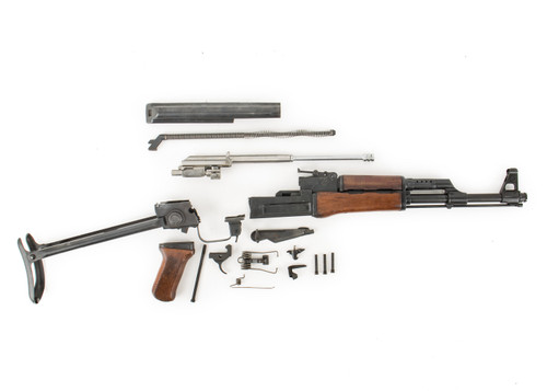 Polish Circle 11 KBK wz. 1959 Underfolder Stock Milled AK Parts Kit with Original Barrel & Matching Numbers #09320