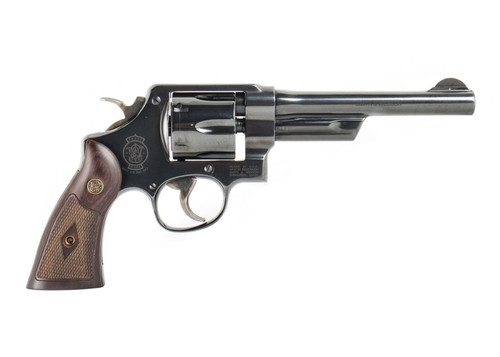 Smith & Wesson Model 20 357 Magnum 6rd 6" Blued Steel Frame, Checkered Walnut Rosewood Grips