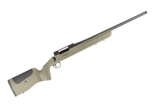 Mossberg MVP LR 6.5 Creedmoor 10+1 22" Fluted Threaded Barrel, Blued Steel Receiver, OD Green Adjustable Benchrest Stock