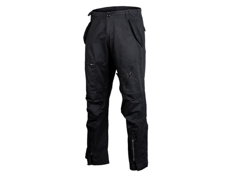 MIL-TEC Black Pre-Washed Cotton Pilot Cargo Pants
