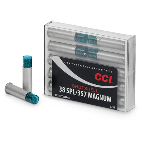 CCI 3738 38 Special/357 Magnum 100 GR Shotshell #9 Shot 10 Bx/ 20 Cs