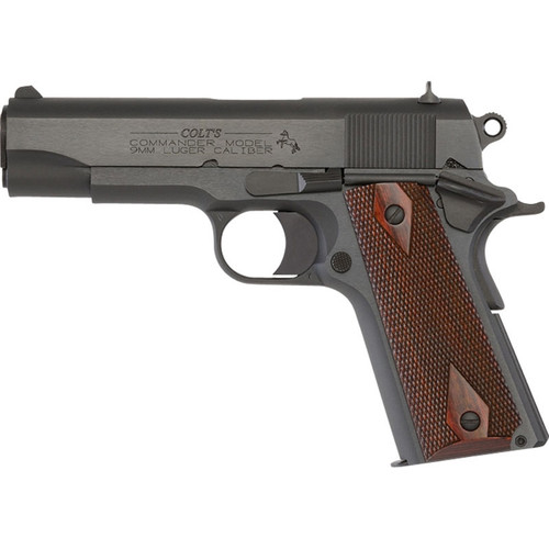 Colt 1991 Series Commander 9mm  Rosewood Grips