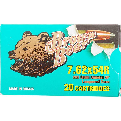 BEAR BROWN 7.62X54R SP 203GR 20/25