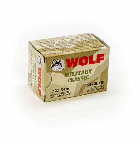 Wolf Military Classic .223 REM 55GR HP 20/BX