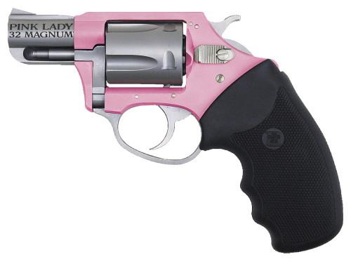Charter Arms 52230 Pathfinder Lite Pink Lady Revolver Single/Double 22 Long Rifle (LR) 2 6 Rd Black Rubber Grip Stainless