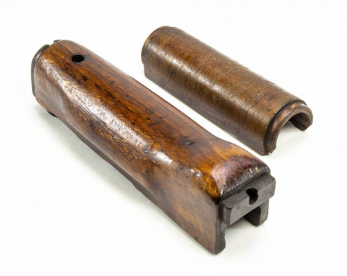 Surplus Wood AK Handguard Upper/Lower - Polish Surplus Wood AK Handguard Upper/Lower - Polish