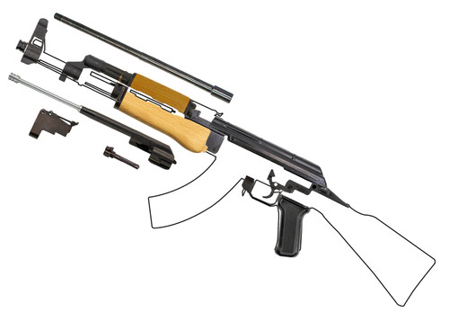 WASR-10 AK-47 7.62x39 Virgin Parts Kit with Romanian Chrome-Lined Barrel