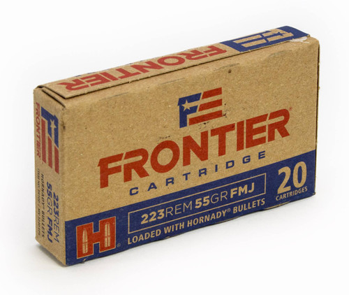 Frontier Cartridge FR100 Rifle  223 Rem 55 gr Full Metal Jacket (FMJ) 20rds