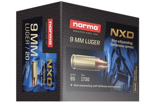 Norma Shooting NXD 9mm 65gr Self Defense Ammo - 20rds