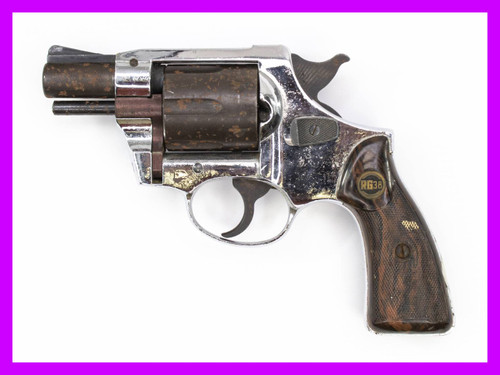 Rohm RG 38 Revolver, .38 Special, 2 Barrel, Two-Tone Nickel