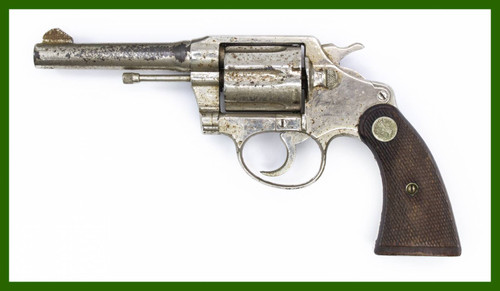 Colt Revolver Police Positive, .38 Special, 4" Barrel, Nickel
