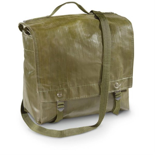 Czech M85 Rubber Bread Bag w/ Strap - Olive Drab Green