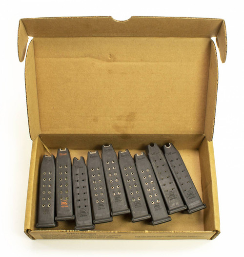 9 Pack - Used Glock 20 10mm 15 Round Magazines