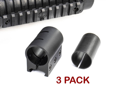 3 pack of 1 Flashlight Mounts with Picatinny Base