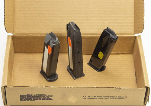 3 USED 9MM 15RD MAGS