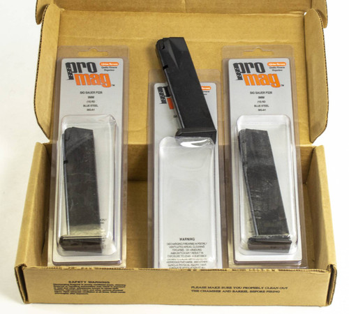 3 NEW ProMag 9mm 15rd Sig Luger P226 Black Oxide Detachable