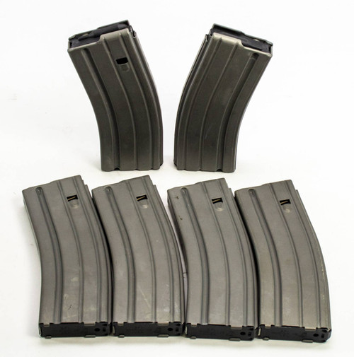 6 USED BUSHMASTER A515, 5.5MM 30RD MAGS