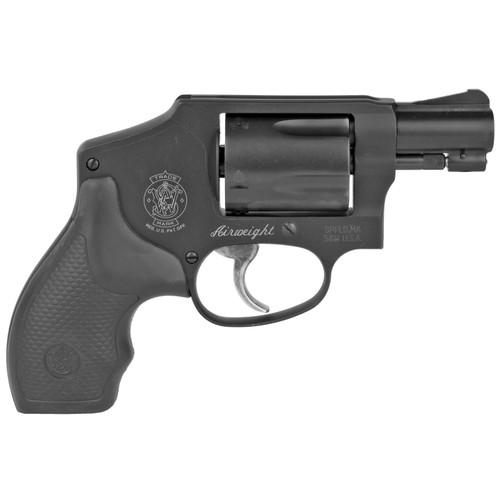 Smith & Wesson 162810 Model 442 Airweight 38 S&W Spl +P 5rd 1.88 Black Stainless Steel Barrel, Black Carbon Steel Cylinder, Black Aluminum Frame with Black Polymer Grip & Enclosed Hammer