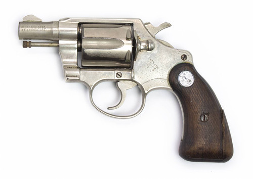 Colt Detective Special Revolver, .38 Special, 2 Barrel, Nickel8634