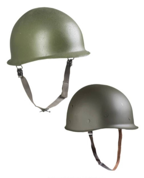 US STYLE OD M1 STEEL HELMET W/LINER & CAMO COVER NEW