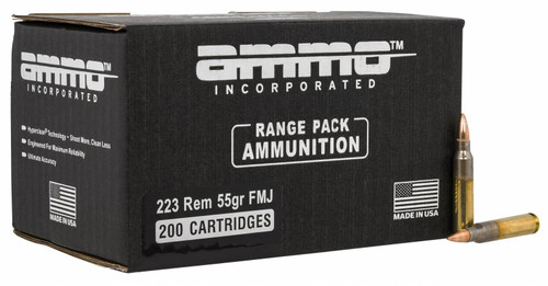 Ammo Incorporated 223055FMJA200 Signature 223 Rem 55 gr Full Metal Jacket (FMJ) 200 Bx/ 6 Cs