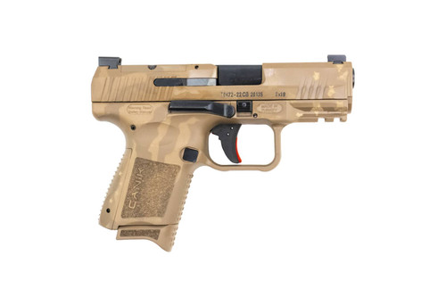 Canik TP9 Elite 9mm 3.5" Barrel, Dot Sight - Tan, Cerakote