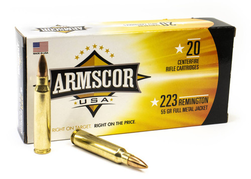 Armscor USA .223 Remington 55 Grain FMJ 3050 fps - 1000rds