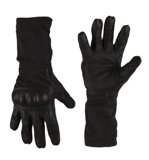 MIL-TEC¬¨√Ü BLACK LONG FR ACTION GLOVES NEW - XX-LARGE